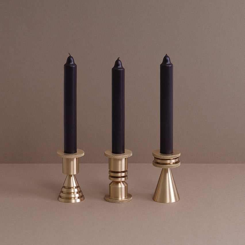 Nova Brass Candle Holder